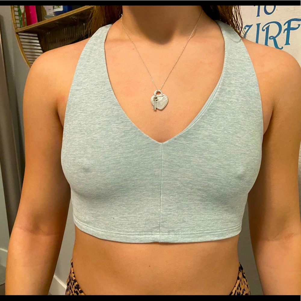 Alo AloSoft Base Bra in blue